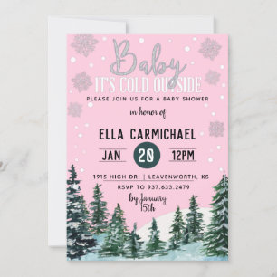 Inbjudan till Vinter Baby Shower