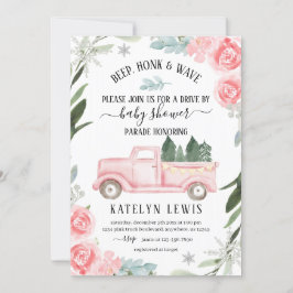 Inbjudan till Vinter Baby Shower med Lastbil
