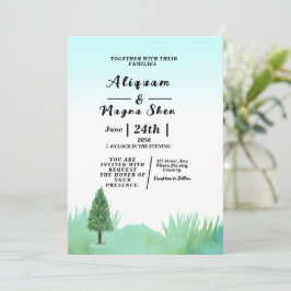 Inbjudan till vinter-bröllop, inbjudan till helgda