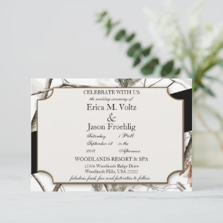 Inbjudan till vinter-kamerasbröllop