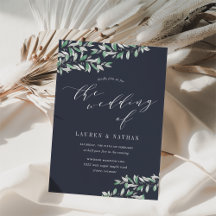 Inbjudan till vinter Sage Wedding