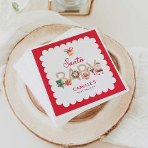 Inbjudan till Vinter Santa Baby Shower