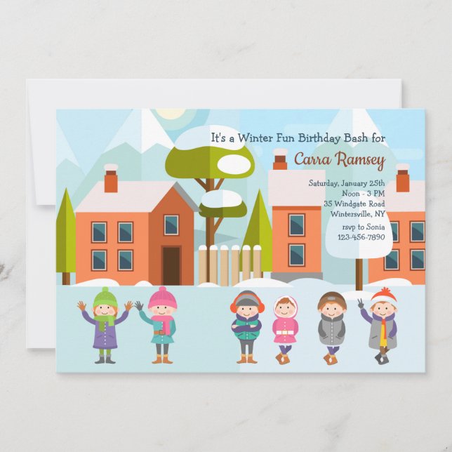 Inbjudan till vinteraska (Framsida)