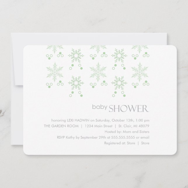 Inbjudan till Vinterbabyskor| Neutralt (Framsida)