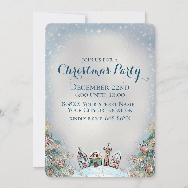 Inbjudan till vinterbyn och Julgranar (Framsida)