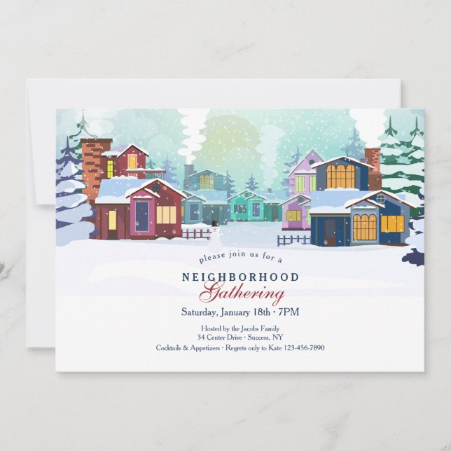 Inbjudan till vintergrannskap (Framsida)
