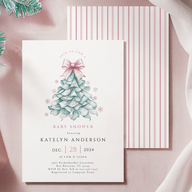 Inbjudan till Vinterjulljejul Baby Shower (Skapare uppladdad)