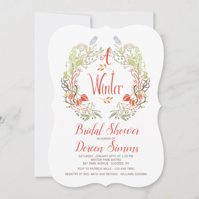 Inbjudan till vinterkrans (Framsida)