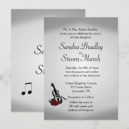 Inbjudan till Violin Music Wedding