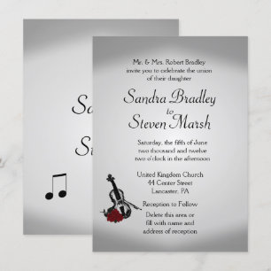 Inbjudan till Violin Music Wedding