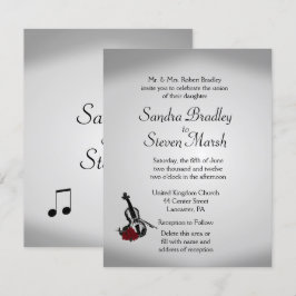Inbjudan till Violin Music Wedding