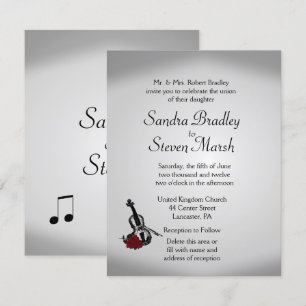Inbjudan till Violin Music Wedding