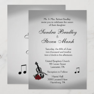 Inbjudan till Violin Music Wedding