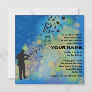 inbjudan till VIOLINIST Violin Music Pub Mitzvah