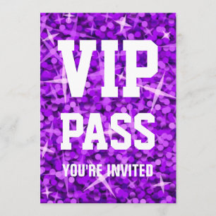 Inbjudan till 'VIP PASS' i Glitz Purple
