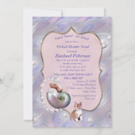 Inbjudan till Virtuell dusch för ro-rosa Flicka