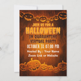 Inbjudan till virtuella Halloween fest