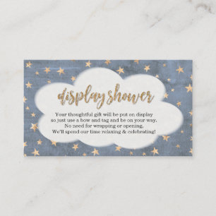 Inbjudan till visning Shower Insert - Boy Baby Sho