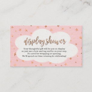 Inbjudan till visning Shower Insert Girl Baby Show