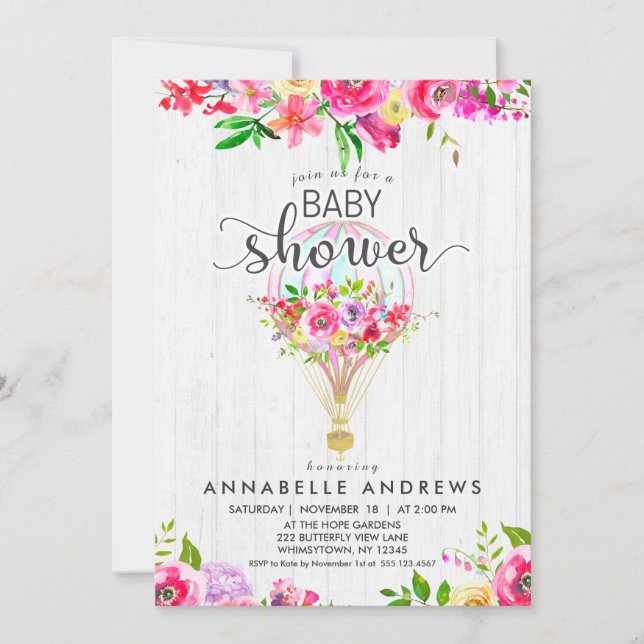 Inbjudan till visningsprogram för chic Luftballong (Framsida)