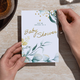 Inbjudan till Vita och Grönt babyskor