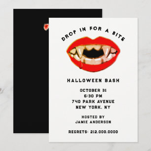 Inbjudan till vuxen Halloween fest