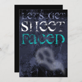 Inbjudan till vuxen som dricker Gholyst Halloween