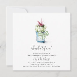 Inbjudan till Watercolor Cactus Helgdag