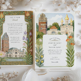 Inbjudan till Watercolor Darmstadt Wedding