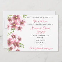 Inbjudan till Watercolor Flowers Corporate Party
