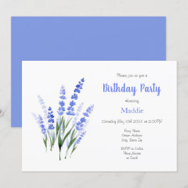 Inbjudan till Watercolor Lavender Bouquet