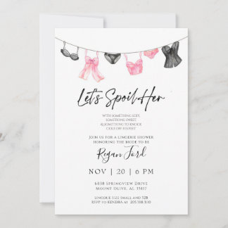 Inbjudan till Watercolor Lingerie Party