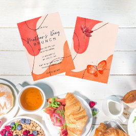 Inbjudan till Watercolor Mors dag Brunch