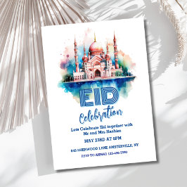 Inbjudan till Watercolor Mosque Eid Party