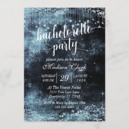 Inbjudan till Watercolor Starry Bachelorette Party