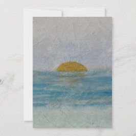 Inbjudan till Watercolor Sunset Beach Wedding