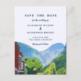 Inbjudan till Watercolor Telluride Colorado Weddin