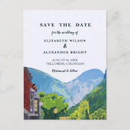 Inbjudan till Watercolor Telluride Colorado Weddin