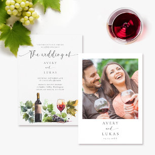 Inbjudan till Watercolor Winery Wedding
