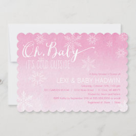 Inbjudan till Watercolor Winter Baby Shower| Flick