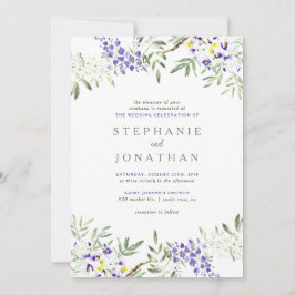 Inbjudan till Watercolor Wisteria Wedding