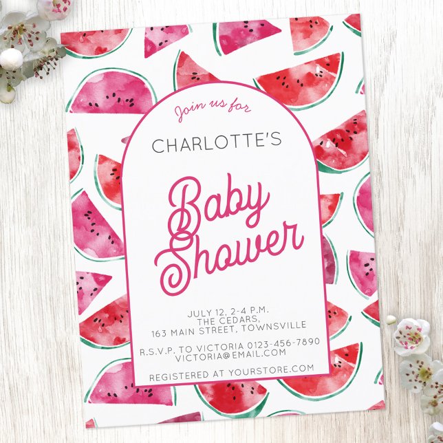 Inbjudan till Watermelon Baby Shower (Skapare uppladdad)