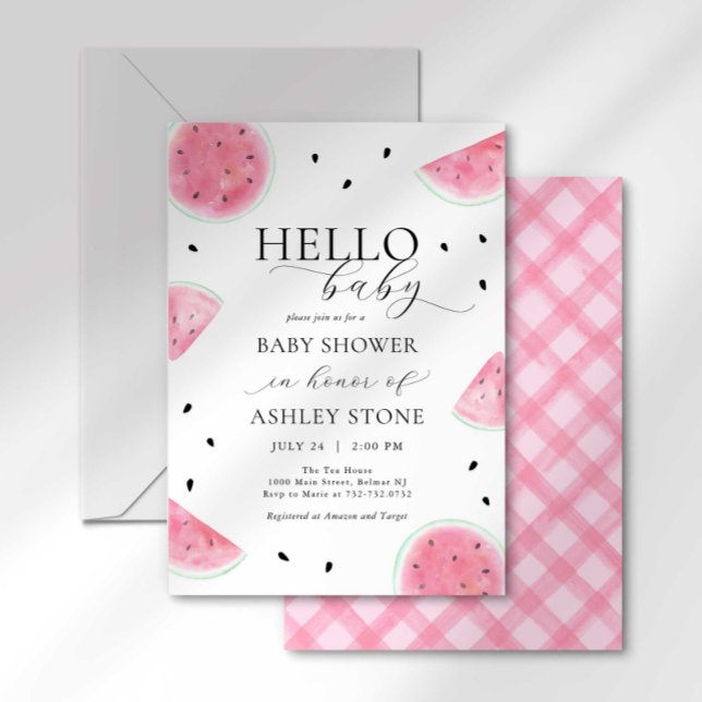 Inbjudan till Watermelon Baby Shower (Skapare uppladdad)