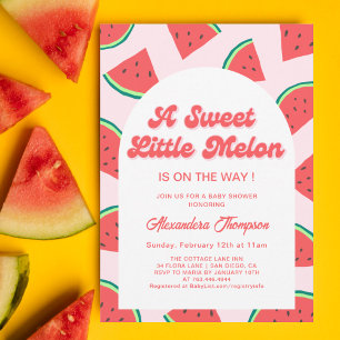 Inbjudan till Watermelon Baby Shower