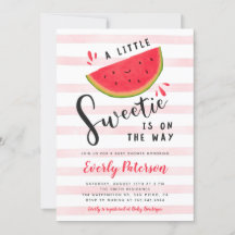 Inbjudan till Watermelon Little Sweets Baby Shower
