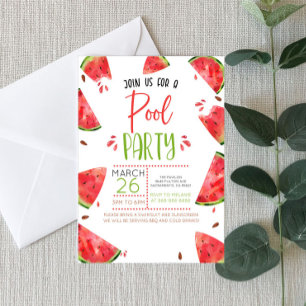 Inbjudan till Watermelon-partiet, Bassäng, arrange