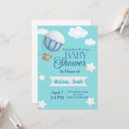 Inbjudan till Whimsical Luftballong Baby Shower