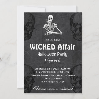 Inbjudan till Wicked Affair Halloween fest