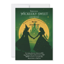 Inbjudan till Wicked Baby Shower | Elphaba & Glind