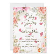 Inbjudan till Wildblomma Boho Baby Shower